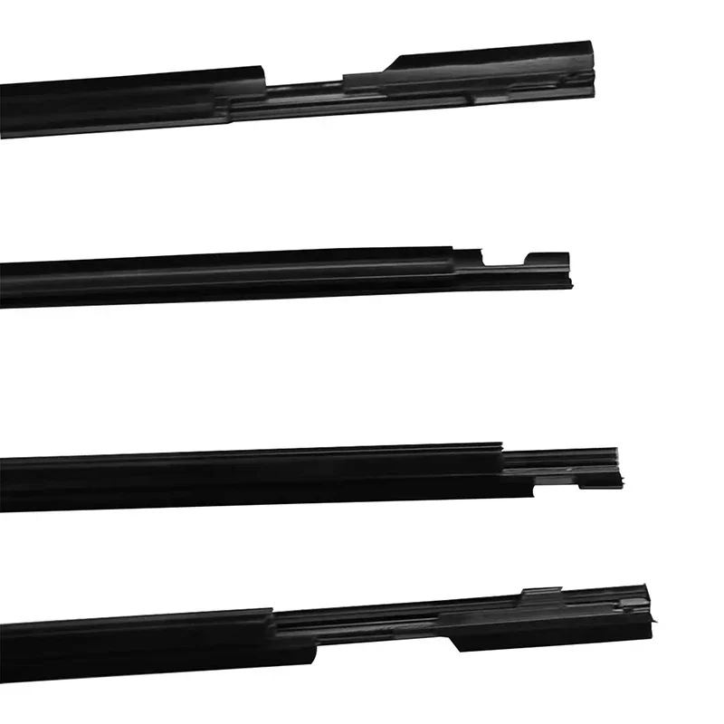 4Pcs/Set Window Weather Strips Fit For Toyota wish 2010-2016 Black Window Rubber Sealing Strip Car Accessories Decorative Strips