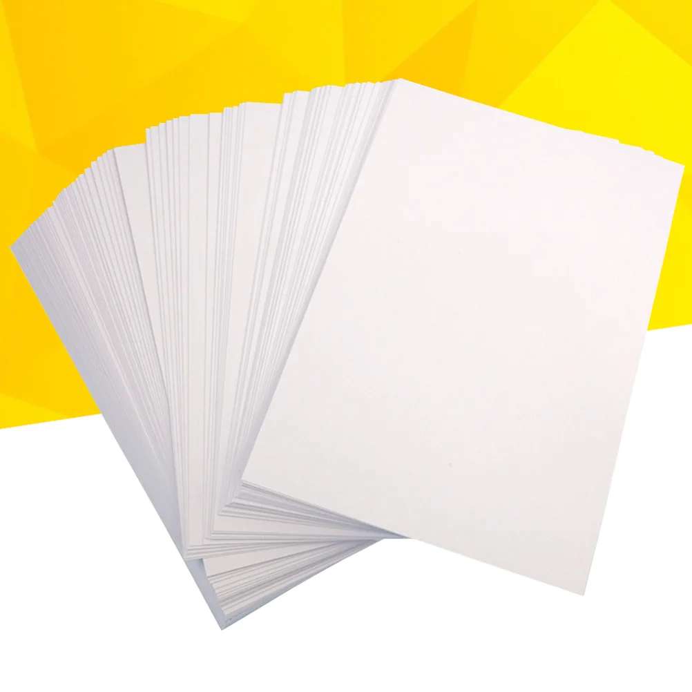 50Pcs High Glossy Photo Paper 120G Double-side Picture Printing Paper for Printers (White) A4 photo paper