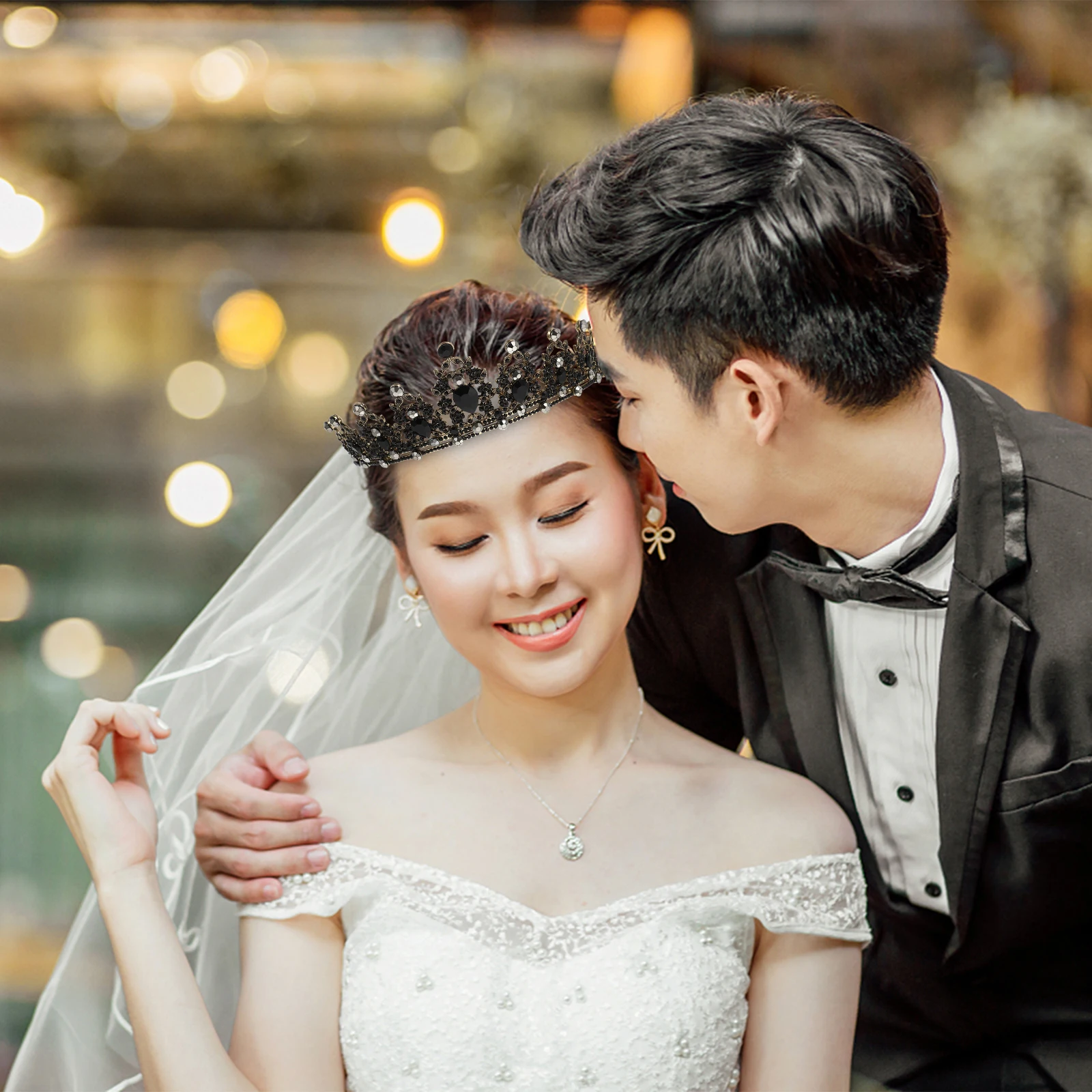 

Rhinestone Crown Bridal Hair Accessories for Women Princess Crowns Adults Wedding Noble Tiaras Jewels Banquet