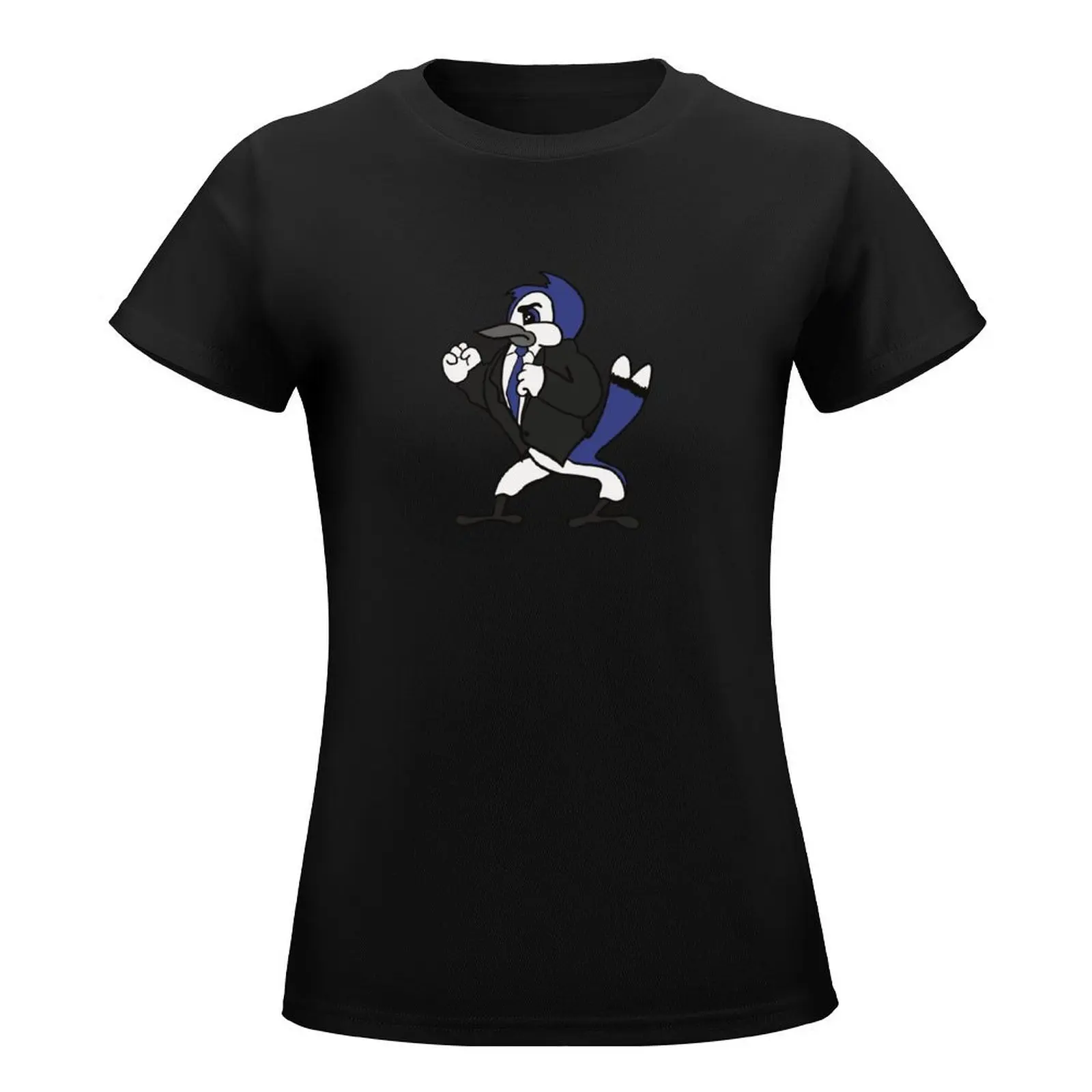 Fighting Jay with Suit - Gray Beak T-Shirt customs design your own Blouse female cute t-shirts for Women