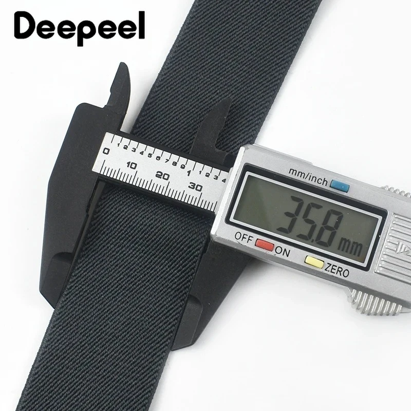 Deepeel 3.5*125Cm Suspender Pria Tipe X Tali Elastis Dewasa dengan 2 Klip Luar Ruangan Celana Suspender Jockstrap Aksesori Kemeja