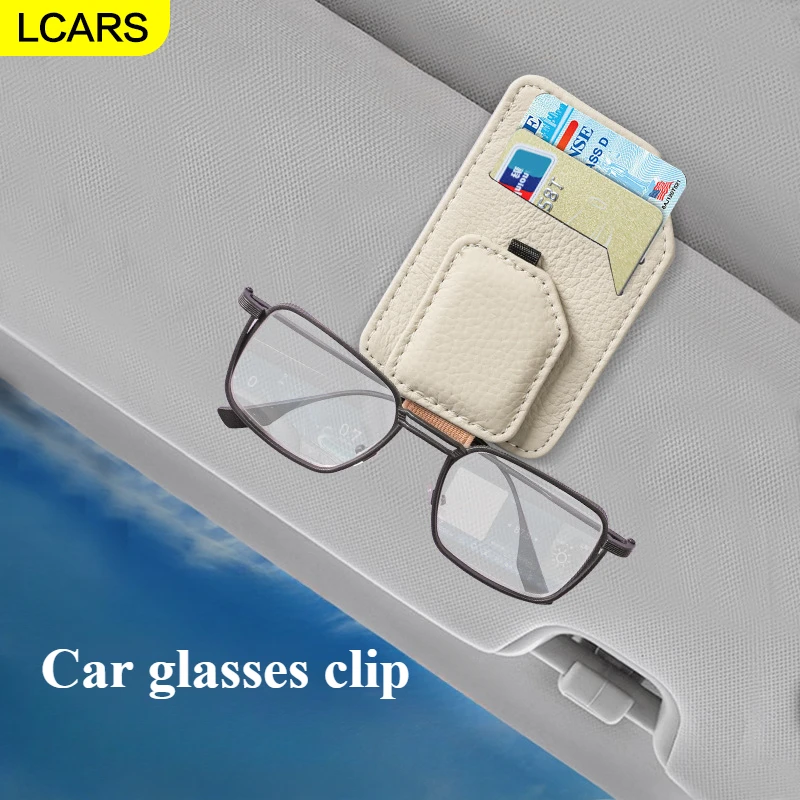 

Lcars-Car Magnetic Glasses Clip, Multi-Function Glasses Clip, Can Hold Glasses, Cards, Etc., New Car Interior Products