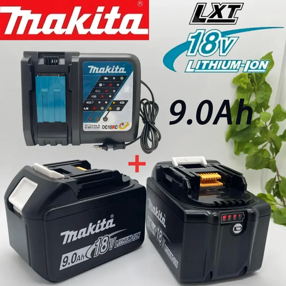 

Оригинальный аккумулятор Makita большой емкости 18В 9.0Ач, для электроинструментов Makita BL1860 BL1850B BL1840 BL1830 BL1850, перезаряжаемый.