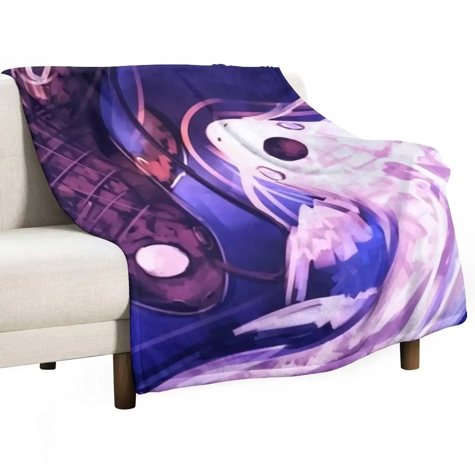 

Yin Yang Yue Koi Throw Blanket Warm Accent Blanket for Living Room Decoration