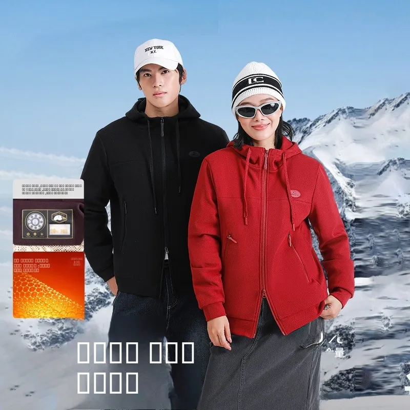 

Уличная водонепроницаемая маслостойкая пуховая куртка с капюшоном для пар, зимняя, морозостойкая, из полиэфирного волокна, белая, с наполнителем из пуха