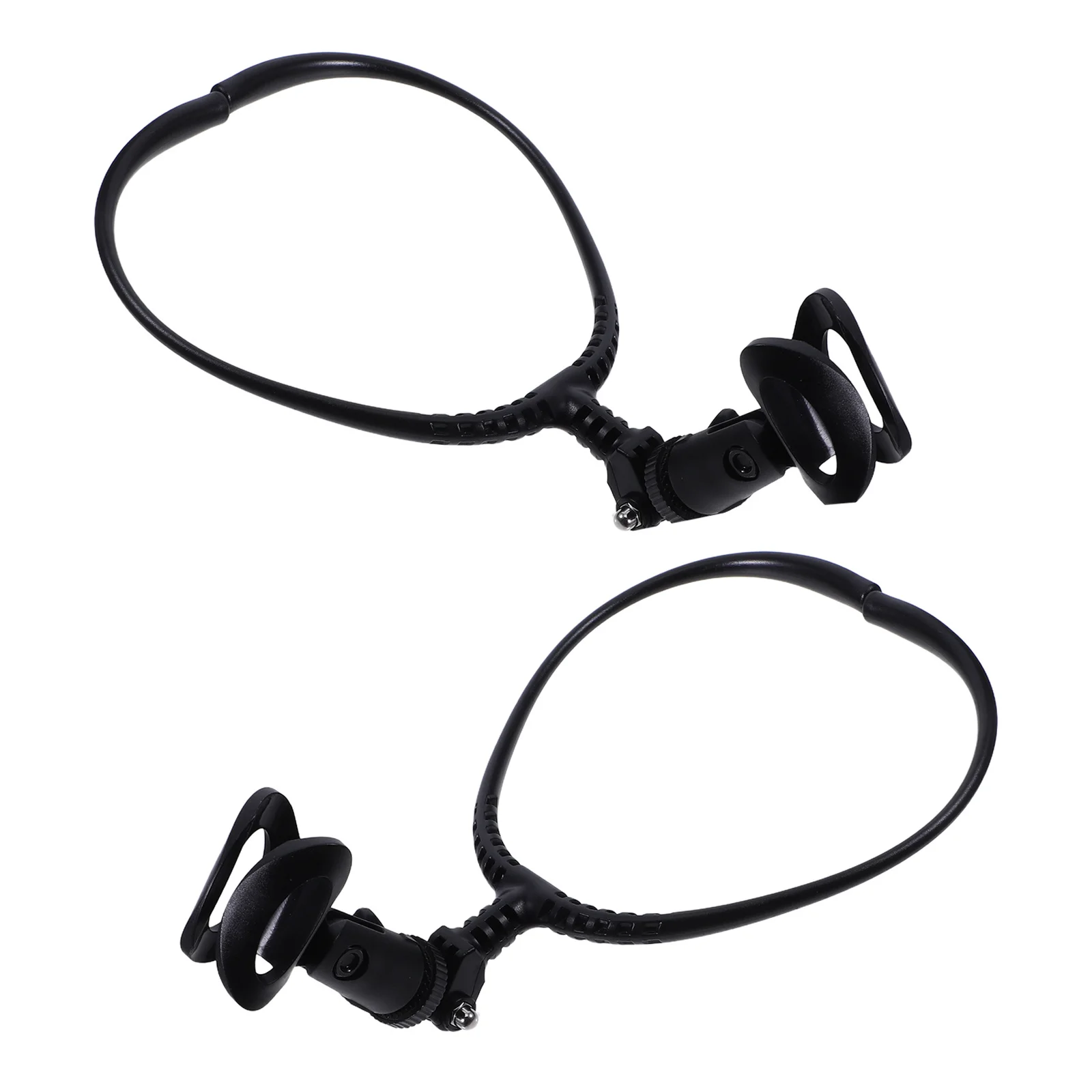 

2Pcs Adjustable Neck Mic Holder Ergonomic Hands-Free Support for Live Streaming Outdoor Events Guitar Playing Magician