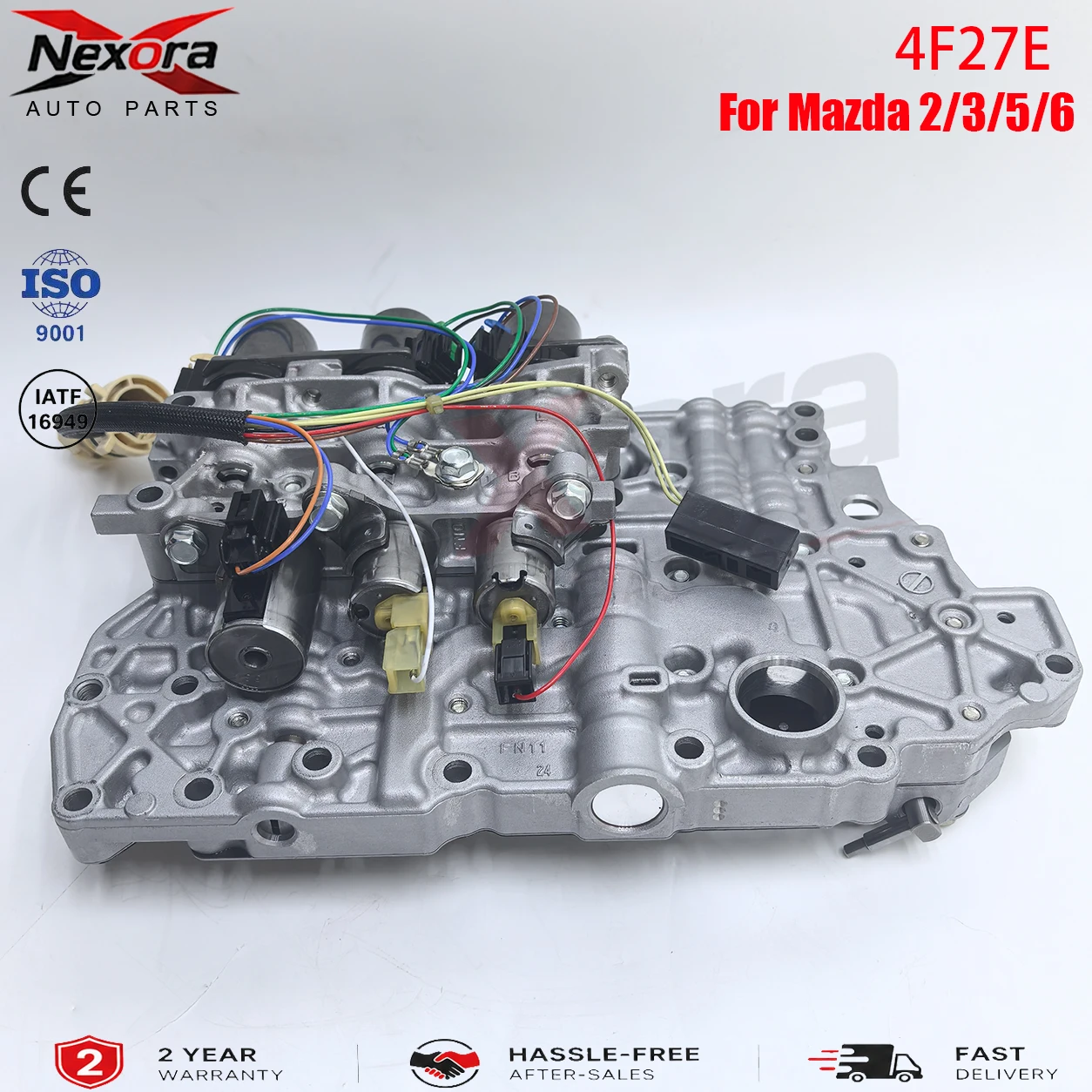 FN4A‑EL 4F27E 4‑Speed Auto Transmission Valve Body Complete Solenoid Block Pack Control Module For Ford Mazda 2 3 5 6 1999‑2011