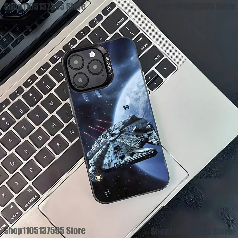 Funda de teléfono Art Star T-Trek S-Ships para iPhone 17,16,15,14,13,12,11,Pro,XS,Max,Plus,Mini,SE4,E, funda negra mate a prueba de golpes