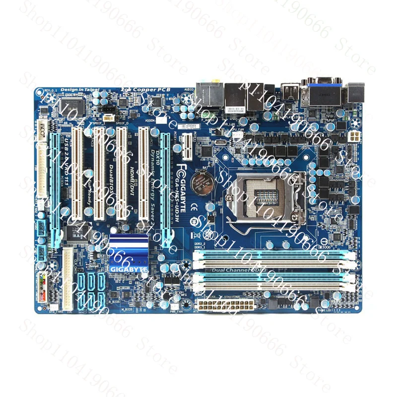 

Для материнской платы GIGABYTE H55-UD3H LGA1156 DDR3 16G VGA DVI HDMI ATX протестировано в порядке XYG