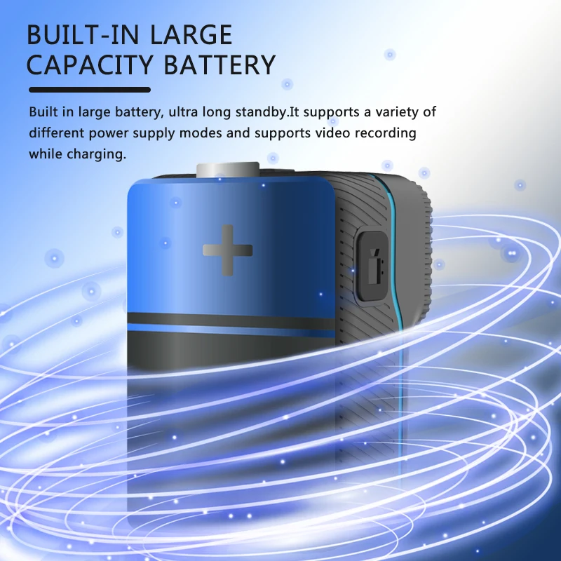 1080P HD Sports Camera IR Night Vision Loop Recording Recorder Mini Outdoor Waterproof Back Clip Portable Body Worn Camera