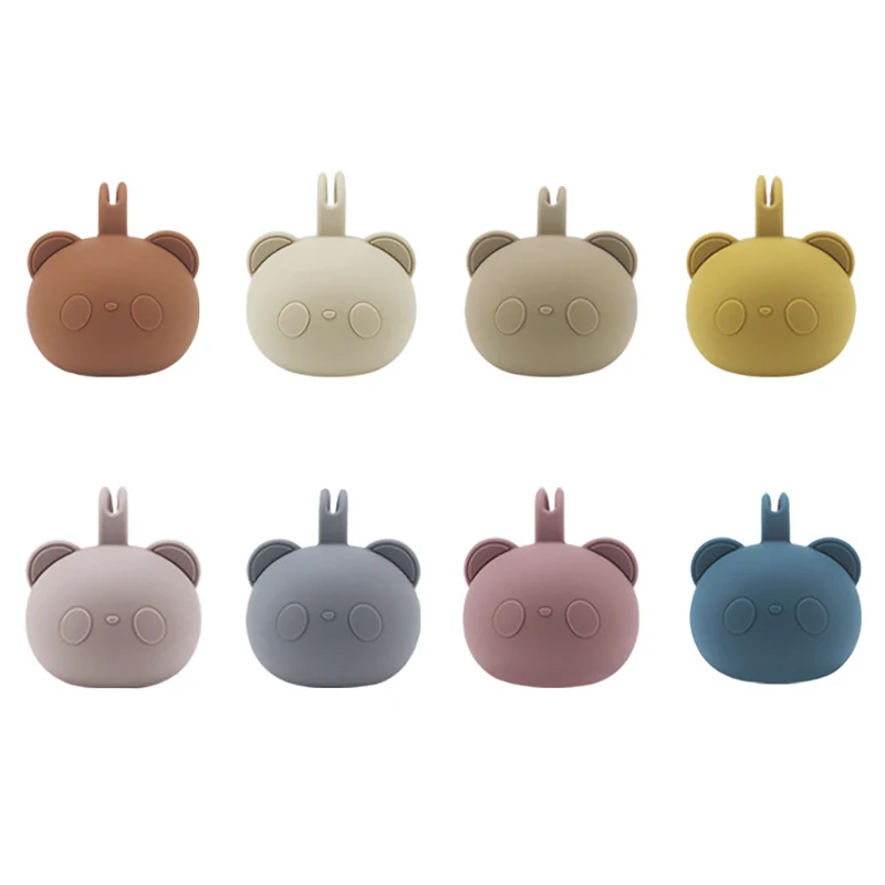 

1Pcs Baby Nipple Storage Bag for Newborns Cute Silicone Portable Pacifier Box Baby Accessories