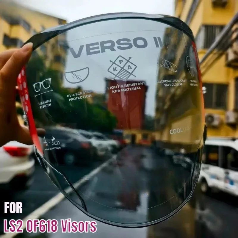 

Для LS2 OF618 VECTOR II линза для шлема анфас мотоциклетный шлем цвет линзы черный серебристый козырек LS2 противотуманная наклейка