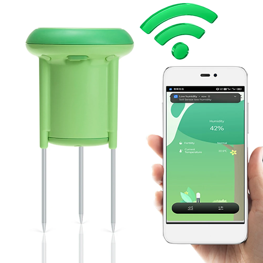 

Temperature Humidity Meter for Tuya Smart Zigbee IP66 Waterproof Soil Planting Sensor APP Real Time Monitor for Garden Lawn