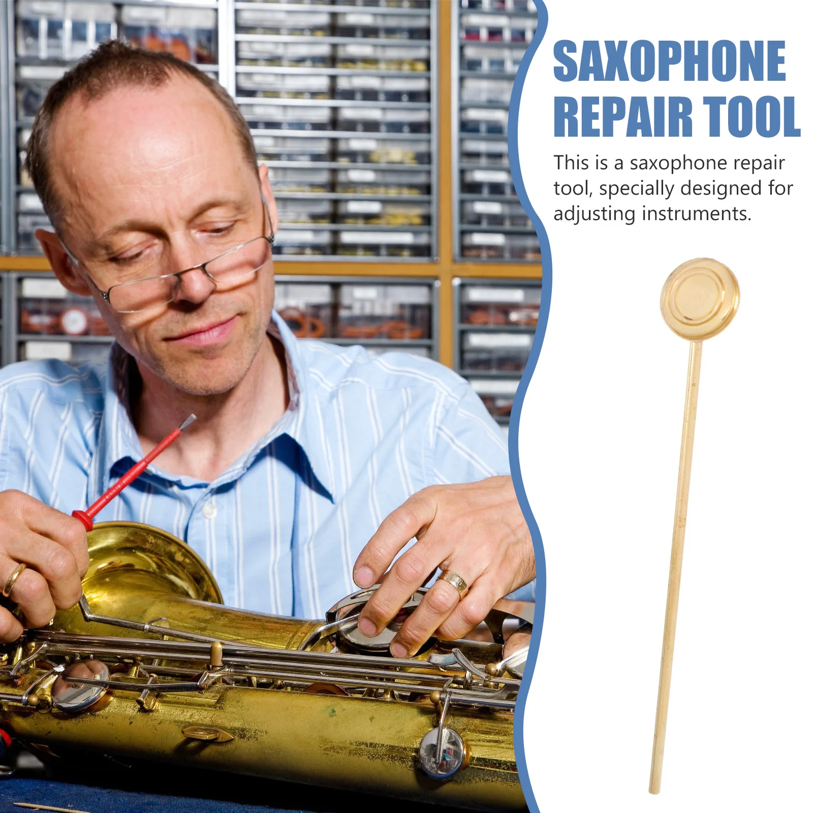 Durable Saxophone Key Cover Protector Wind Instrument Repair Tool Practical Adjustment Accessory Wind Instrument Repair Kit