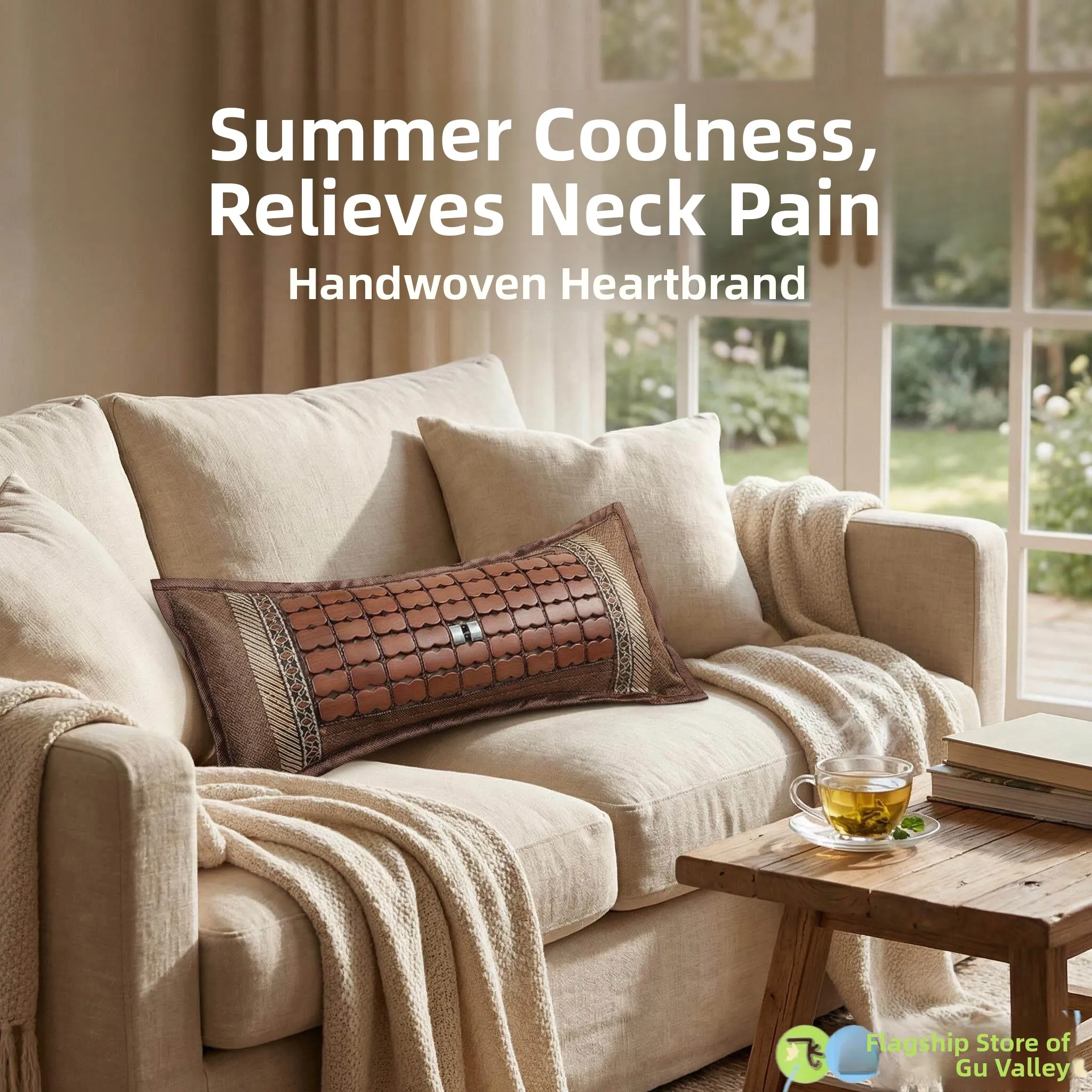 

Охлаждающая летняя подушка для шеи из шелковой лозы, поддерживающая, для взрослых, для здоровья, для офиса, с жесткой поддержкой, формованная, для одного человека