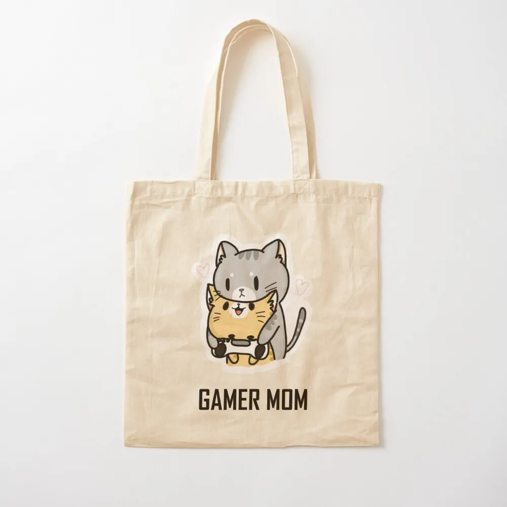 

Cat Gamer Mom Tote Bag bags woman 2025 Canvas Big bag women Canvas Tote Bag