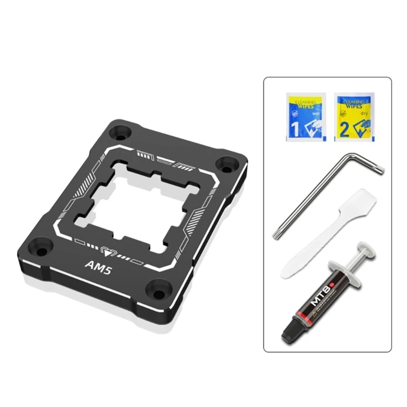 Advanced BC-AM5 CPU Contact Frame Durable Metal Buckle for AMD AM5 CPU Anti-Bending Buckle Holder Perfect Accessories 896C