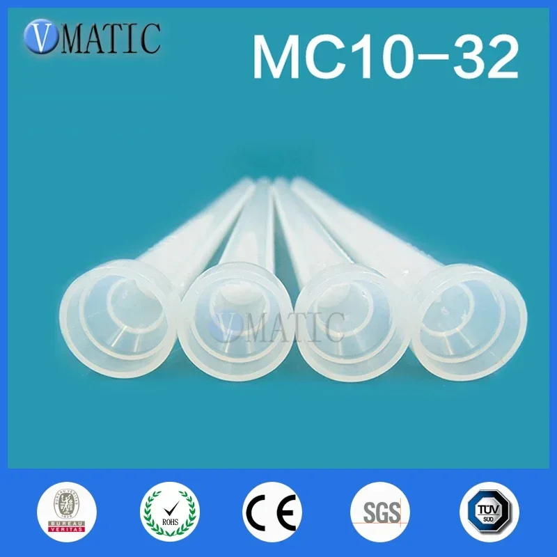 Free Shipping Resin Static Mixer MC 10-32 Mixing Nozzles For Duo Pack Epoxies (White Core)