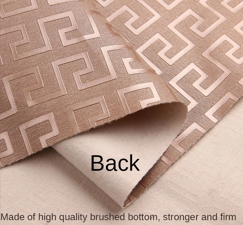 Faux Leather Fabric By The Meter for Upholstery Diy Sofa Covers Sewing Artificial PU Decorative Maze Pattern Waterproof Textile