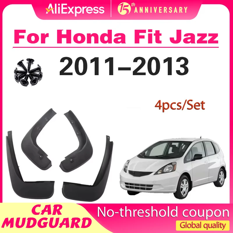 

Mud Flaps for Honda Fit Jazz 2009 2010 2011 2012 2013 2nd 2 Gen Mudflap Splash Guard Front Rear Fender Mudguards Car Accessories