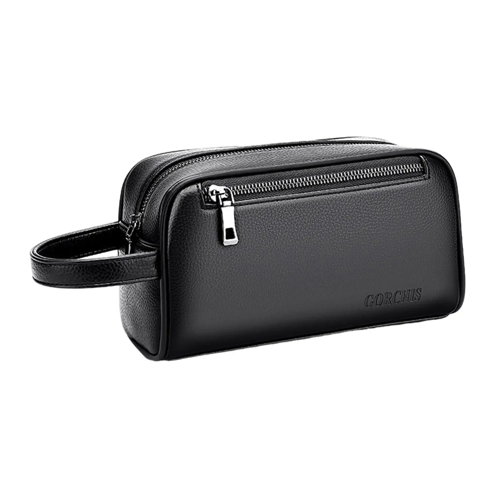 Men PU Leather Clutch Bag Business Handbag Small Travel Purse Wallet Organizer Holder Wrist Bag Phone Card Multi Pockets