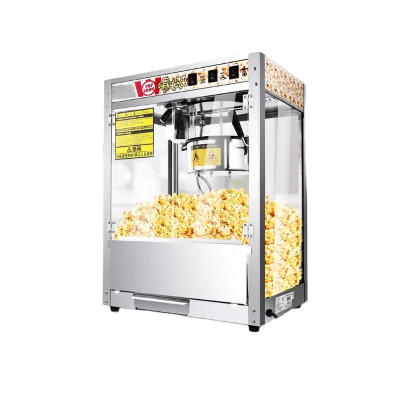 Professional High Quality Electric Automatic Industrial Commercial Sweet Caramel Popcorn Makers Popcorn Machine
