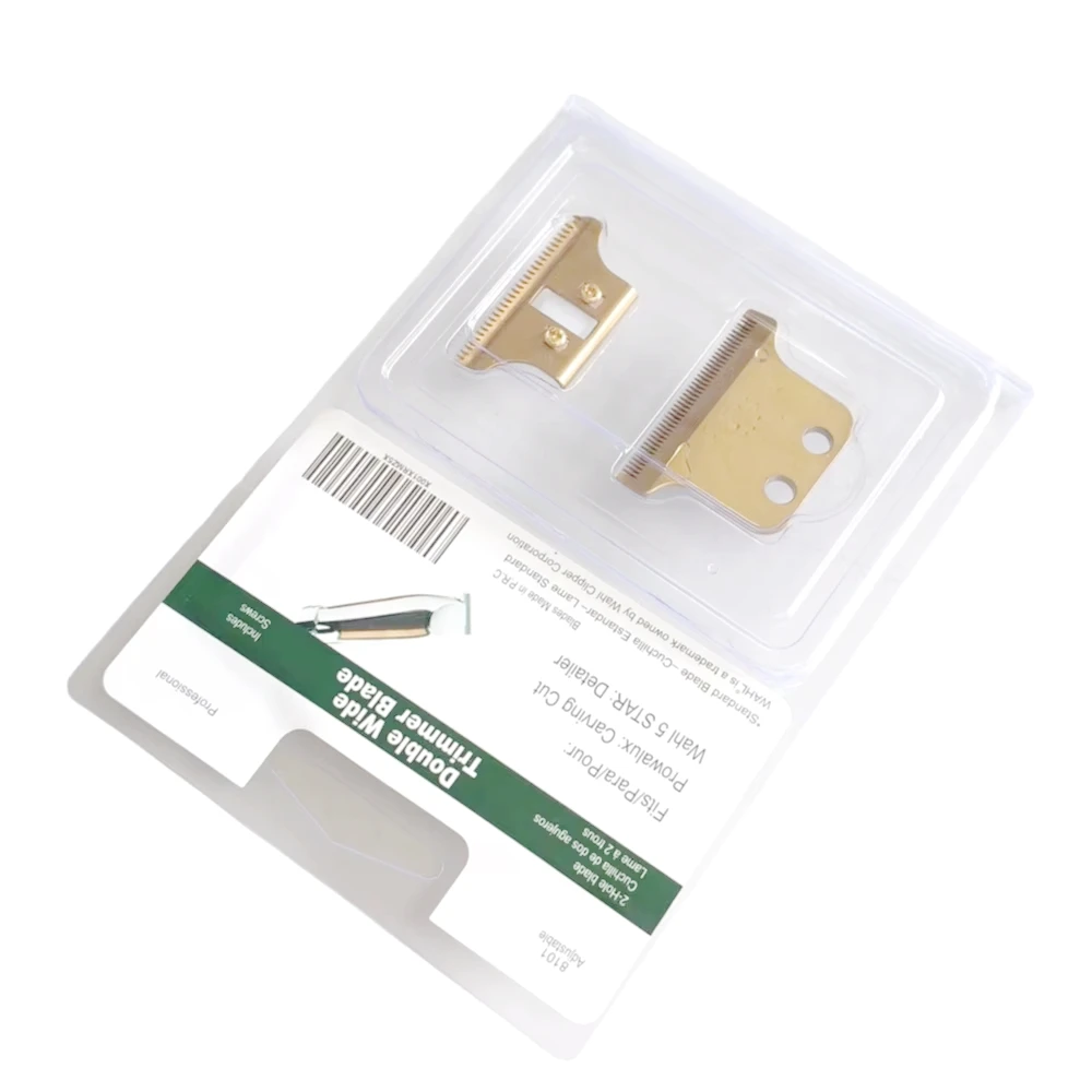 Replacement For Wahl 5 Star Detailer Li Trimmer(8081)&(8171) Stainless-steel Trimmer Gold 2215/8101 Wide Blades