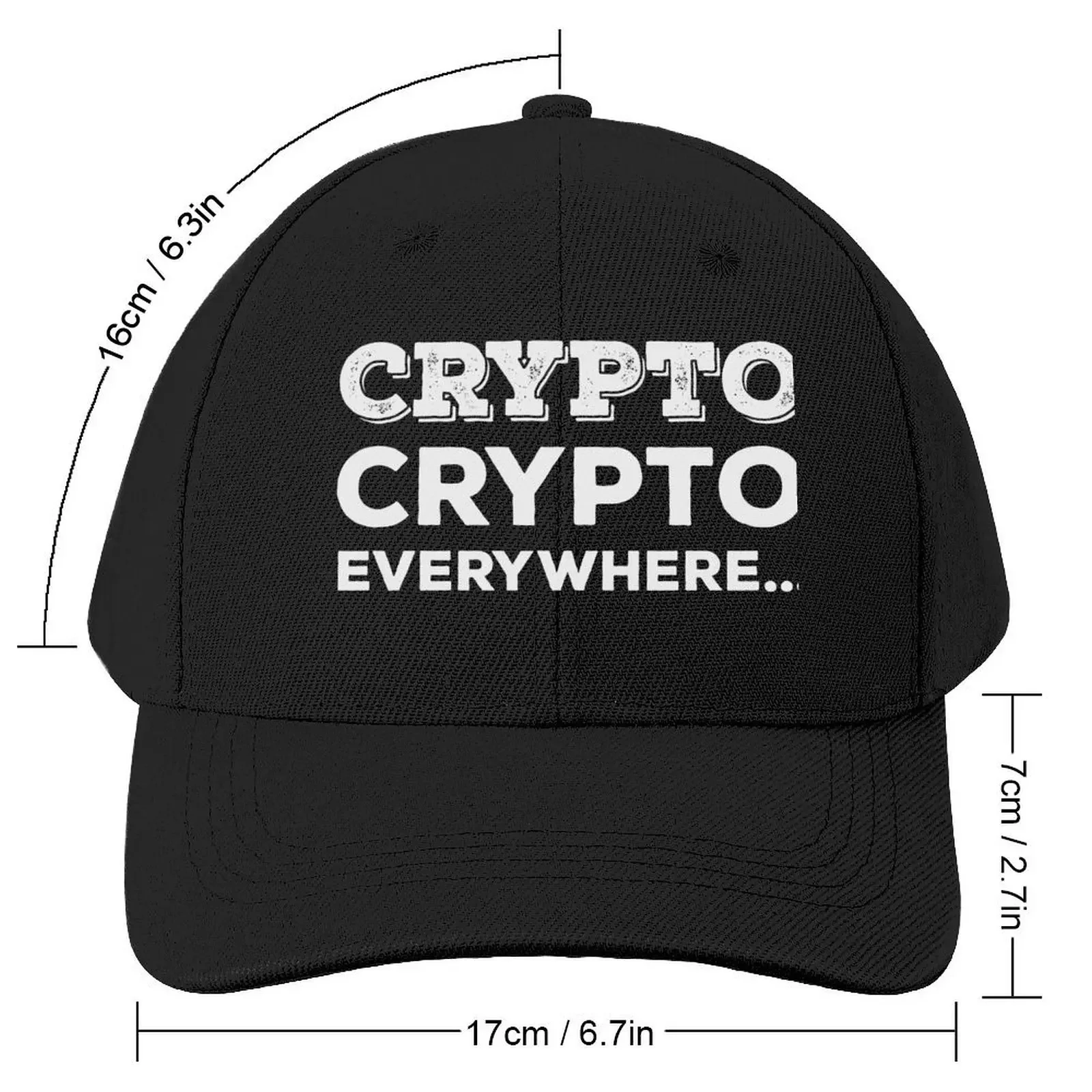 Crypto, Crypto Everywhere... Funny Crypto Memes Baseball Cap sun hat Sun Hat For Children New Hat Caps Male Women's