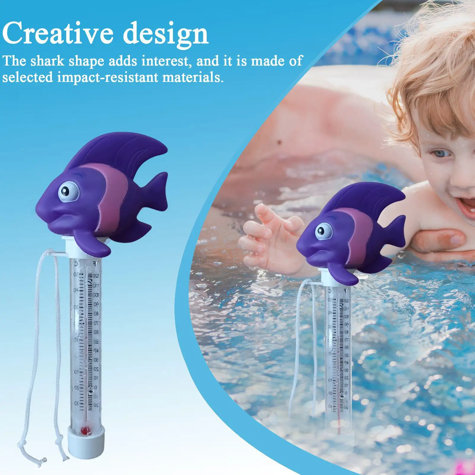 Floating Pool Temp Gauge Cute Indoor Temperature Meter Pool Floating Easy Read Temp Gauge For Cold Plunge Hot Tub Ice Bath SPA