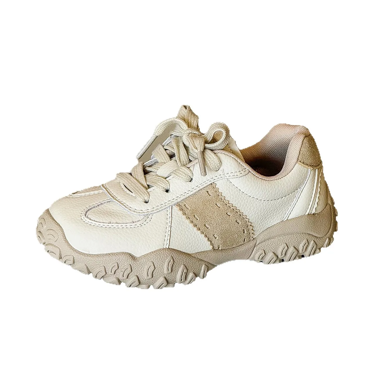 2026 Spring Toddler Little Big Kids Genuine Leather Protect Toe Sneakers for Boys Girls Children Casual Tennis Sports Shoes