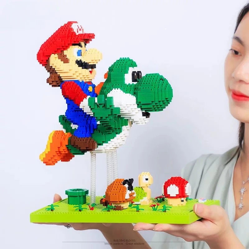 Huge Super Mario Flying  Combination Set Micro Particle Assembled Building Blocks As A Gift for Children and Adults