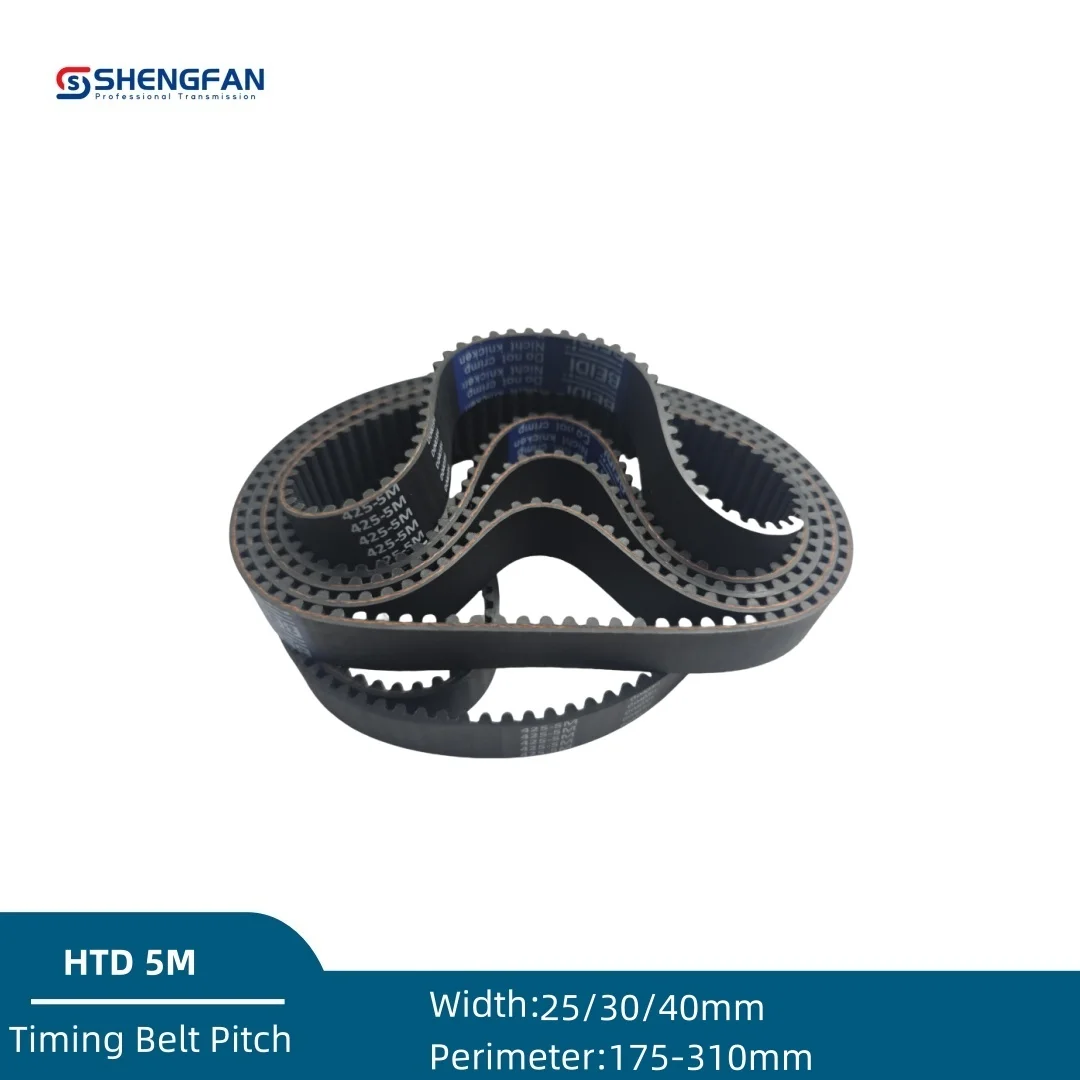 

HTD 5M Rubber Closed Loop Timing Belt Width 25mm 30mm 40mm Length 175mm~310mm HTD 5m 180 185 190 200 210 220 230 240 250 300mm