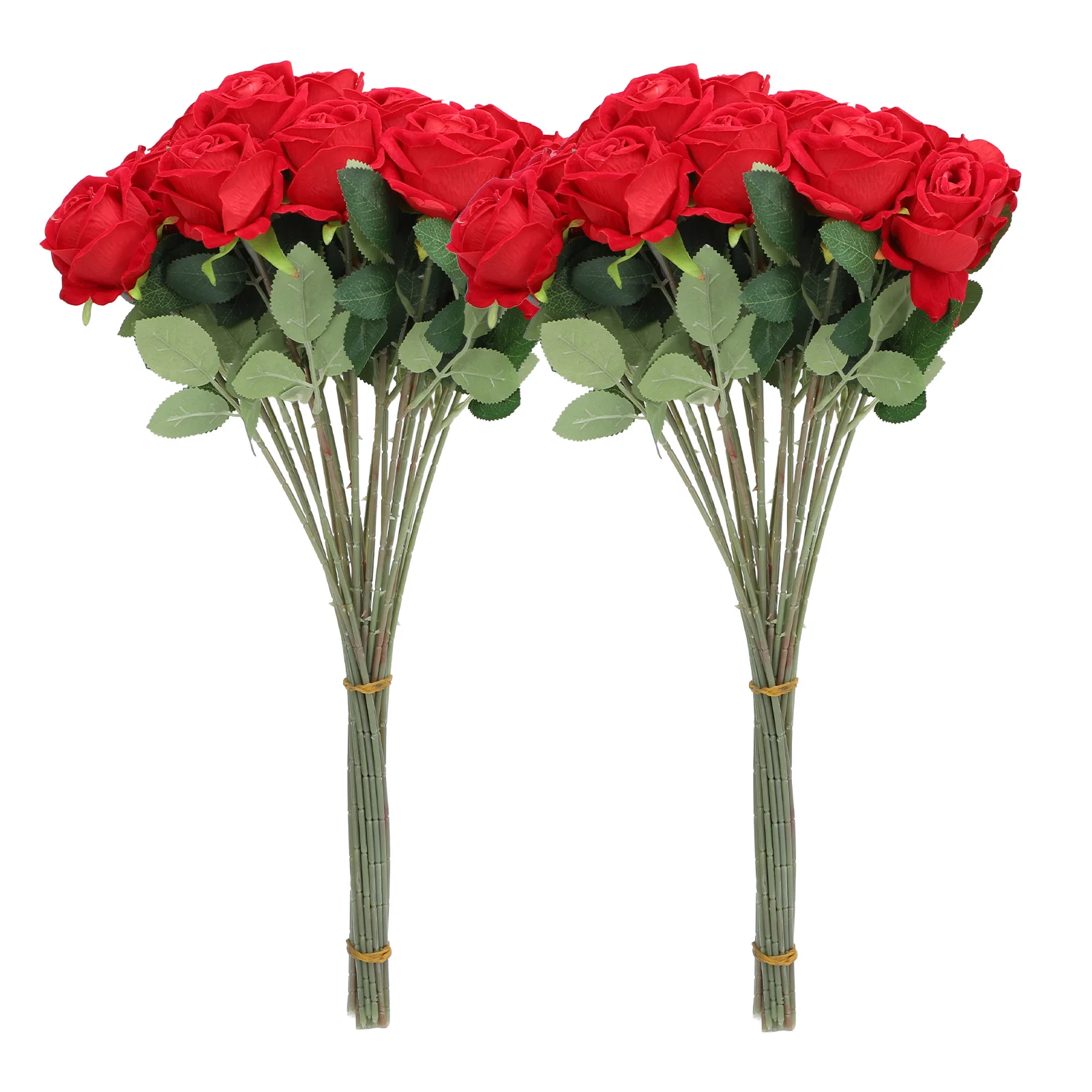 50pcs Artificial Roses Realistic Real Looking Long Stem Fake Roses For DIY Wedding Bouquets Centerpieces Arrangements Home