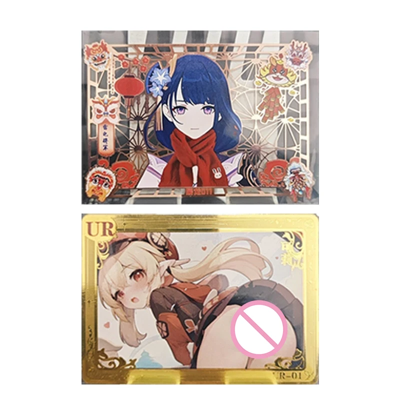 Japanese Anime Goddess Story Yae Miko Shenhe Yoimiya Raiden Shogun Collectible Cards Christmas Birthday Gifts Children's Toys