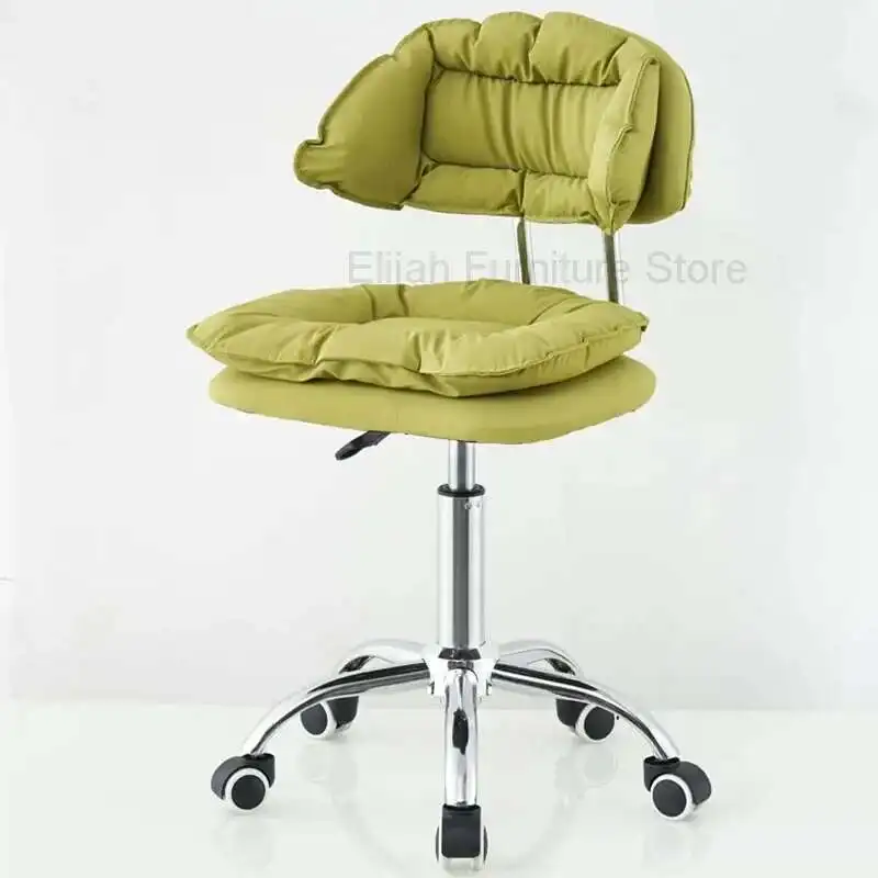 Back Cushion Gaming Chair Swivel Wheels Glides Comfy Office Chairs Height Extender Sillas De Oficina Home Furniture