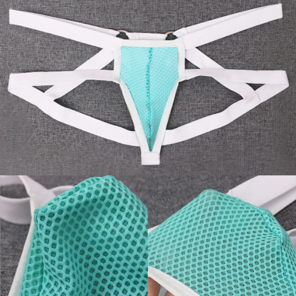 

Мужские стринги с низкой эластичной резинкой на талии 50, полиэфирная ткань 50, материал из спандекса, новинка, удобные мужские стринги