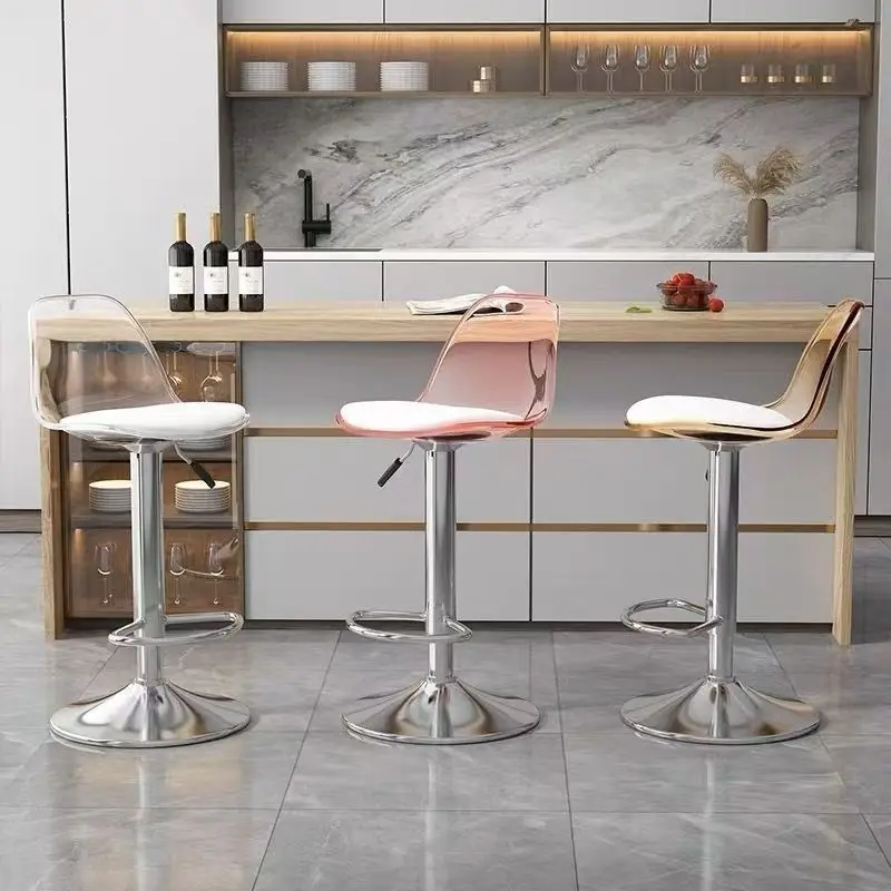 1pc Bar Stool, 360° Swivel Height Adjustable High Chair, Home Kitchen Counter Chairs & Bar Bar Stools for Patio Counter, Balcony