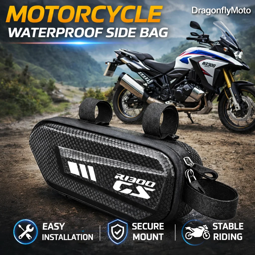 

Large Capacity Motorcycle Side Bag For BMW R1300GS R1300 GS R 1300GS GS1300 2023 2024 Waterproof Multifunctional Storage Pouch