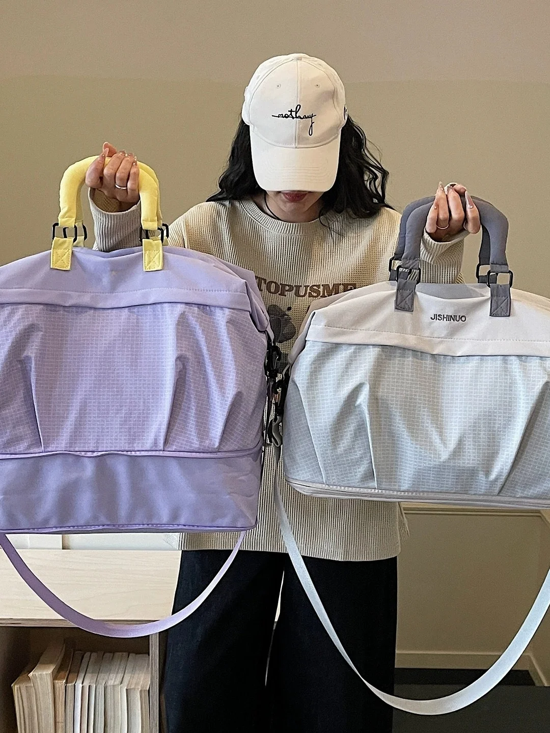 large-capacity-oxford-cloth-travel-bag-lightweight-expandable-fitness-luggage-bag-with-handle-for-business-trip-and-tourism