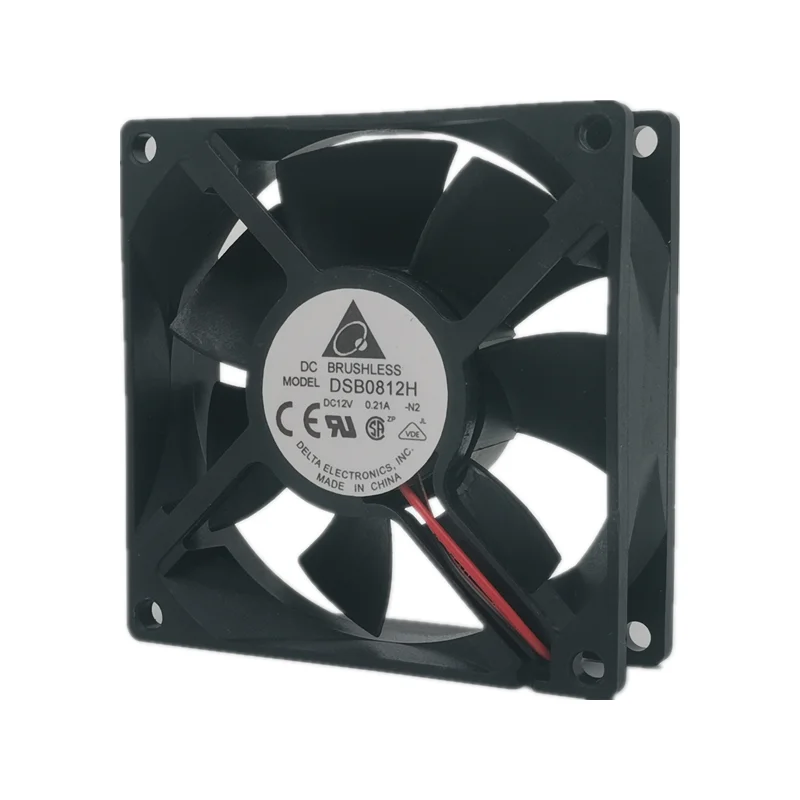 Novo delta dsb0812h 8025 12v 0.21a 8cm chassi potência silencioso ventilador de refrigeração