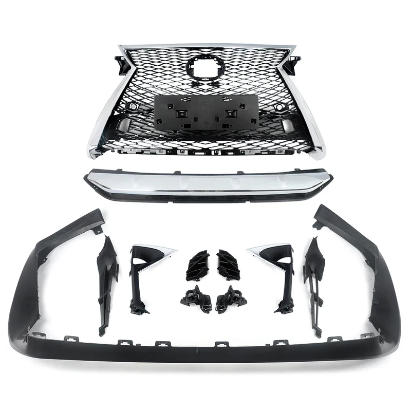 Factory Hot Selling F Sport Style Grille Assembly Fit  2016-2019  RX350 RX350L RX450H Front Bumper Upper GrillsTrim Body Kit