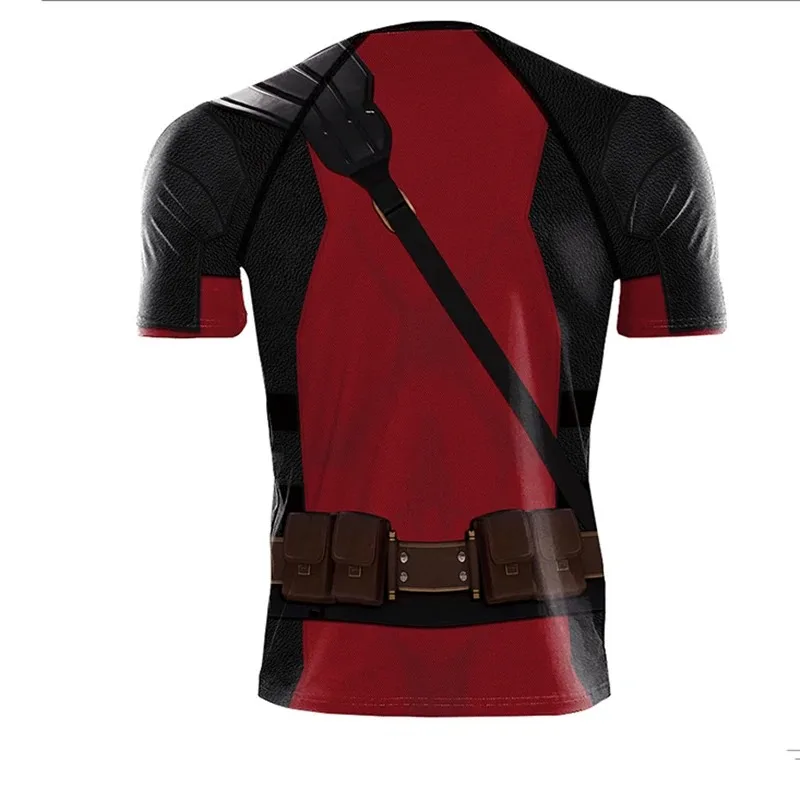 Camiseta de Cosplay de película para hombre, chándal de superhéroe a la moda, ropa deportiva para fiesta, camiseta, disfraz de Anime, novedad de 2024