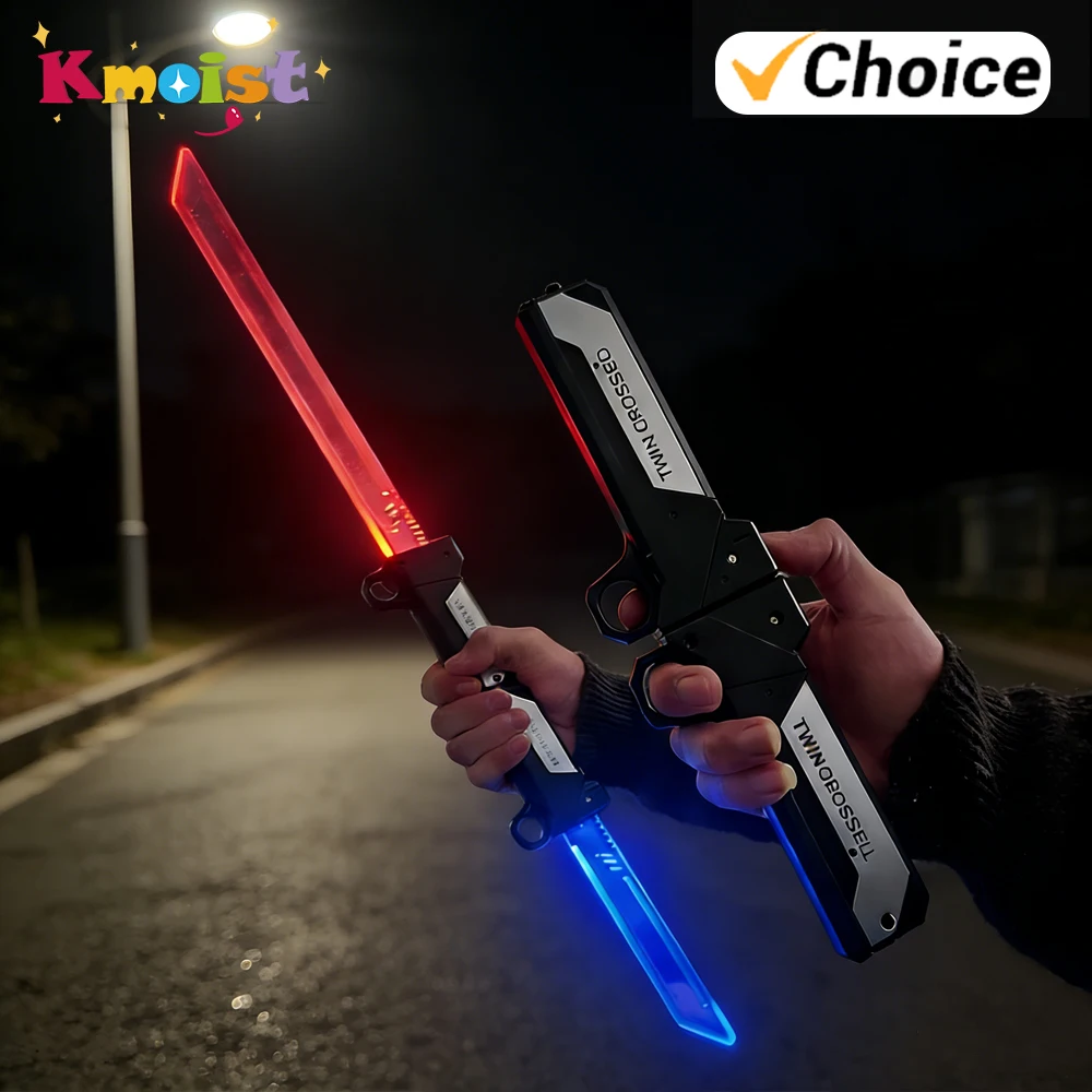 

Новейший светящийся игрушечный световой меч с двойным лезвием 2026 года, интерактивные игрушки для косплея, подарки для мальчиков, взрослых и детей