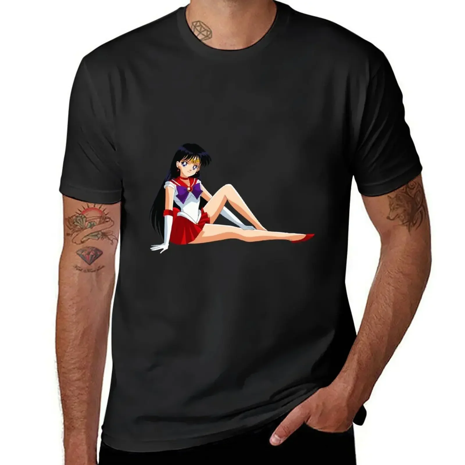 Sailor Mars T-Shirt oversized custom shirt anime t shirts heavyweights tee shirts for men