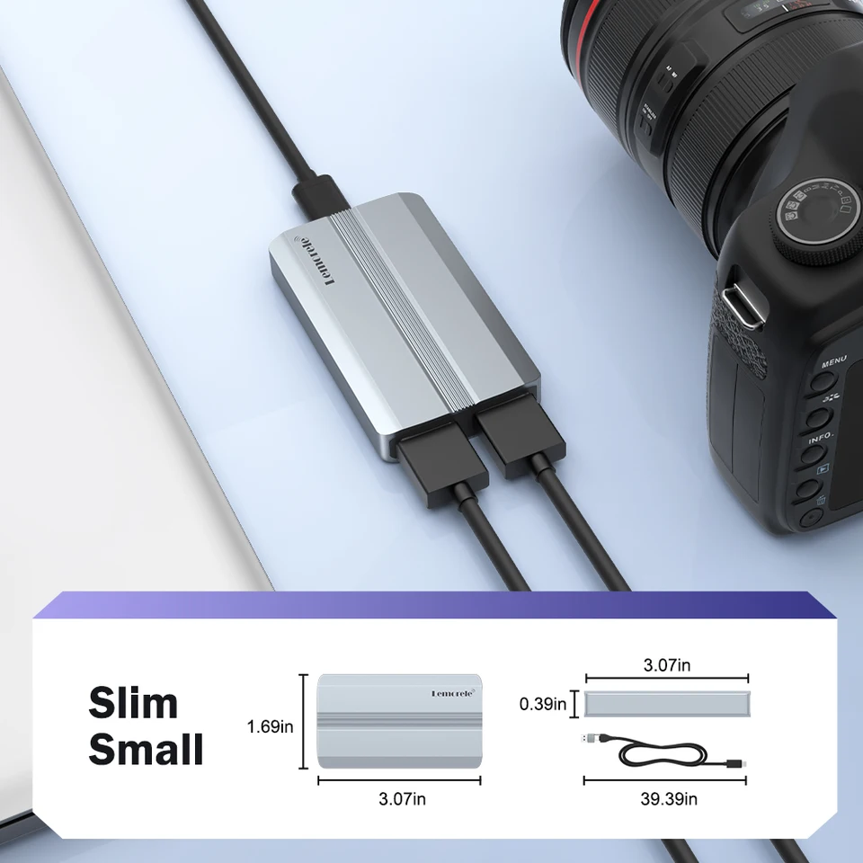 Lemorele AC06 HDMI to USB ビデオキャプチャカード 4K 30Hz