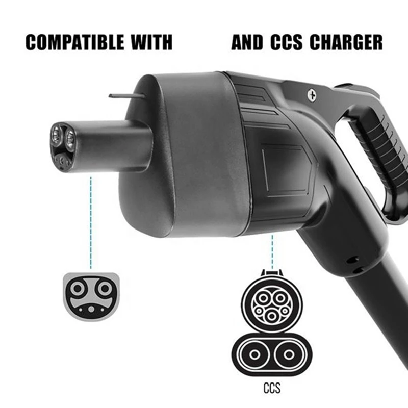 CCS1 Combo Adapter Fast Charging Head Replacement Parts For Tesla Model Y S X 3 For CCS Enabled Tesla Car Only Car Accessories