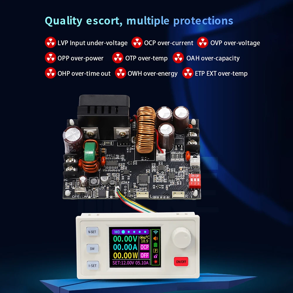 XY6020LS CNC Step-Down DC Adjustable Stabilized Voltage Power Supply 0-60V 20A 1200W Constant Voltage Constant Current Module
