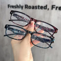 Ladies Square Plastic Frame Presbyopia Glasses Unisex Anti Blue Light Prescription Far Sight Eyeglasses Women Men's Plus Eyewear
