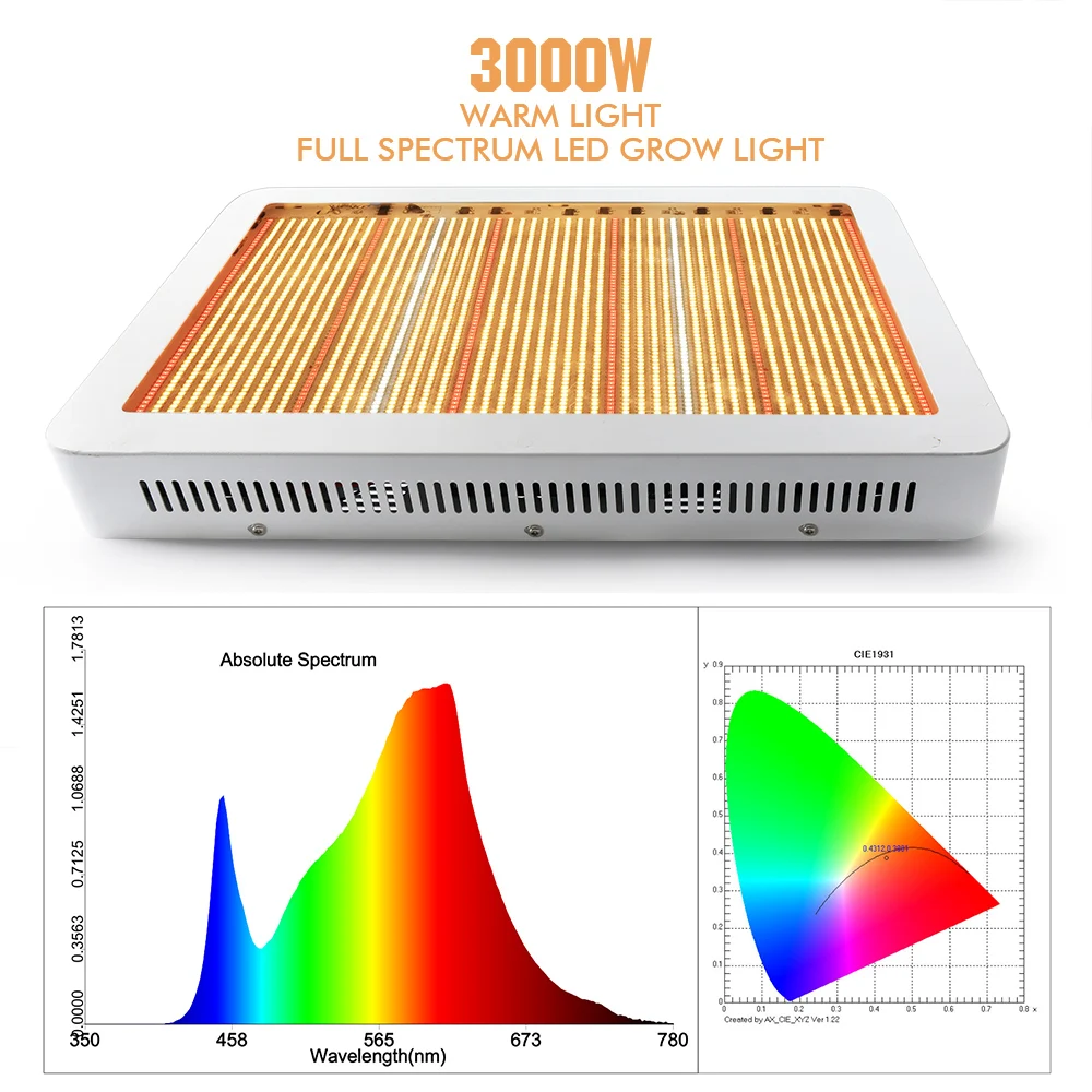 3000W Led Plant Grow Lamp 3366LEDs Grow Light IR Warm Full Spectrum Fitolamp for Indoor Greenhouse Grow Tent High Power 220V