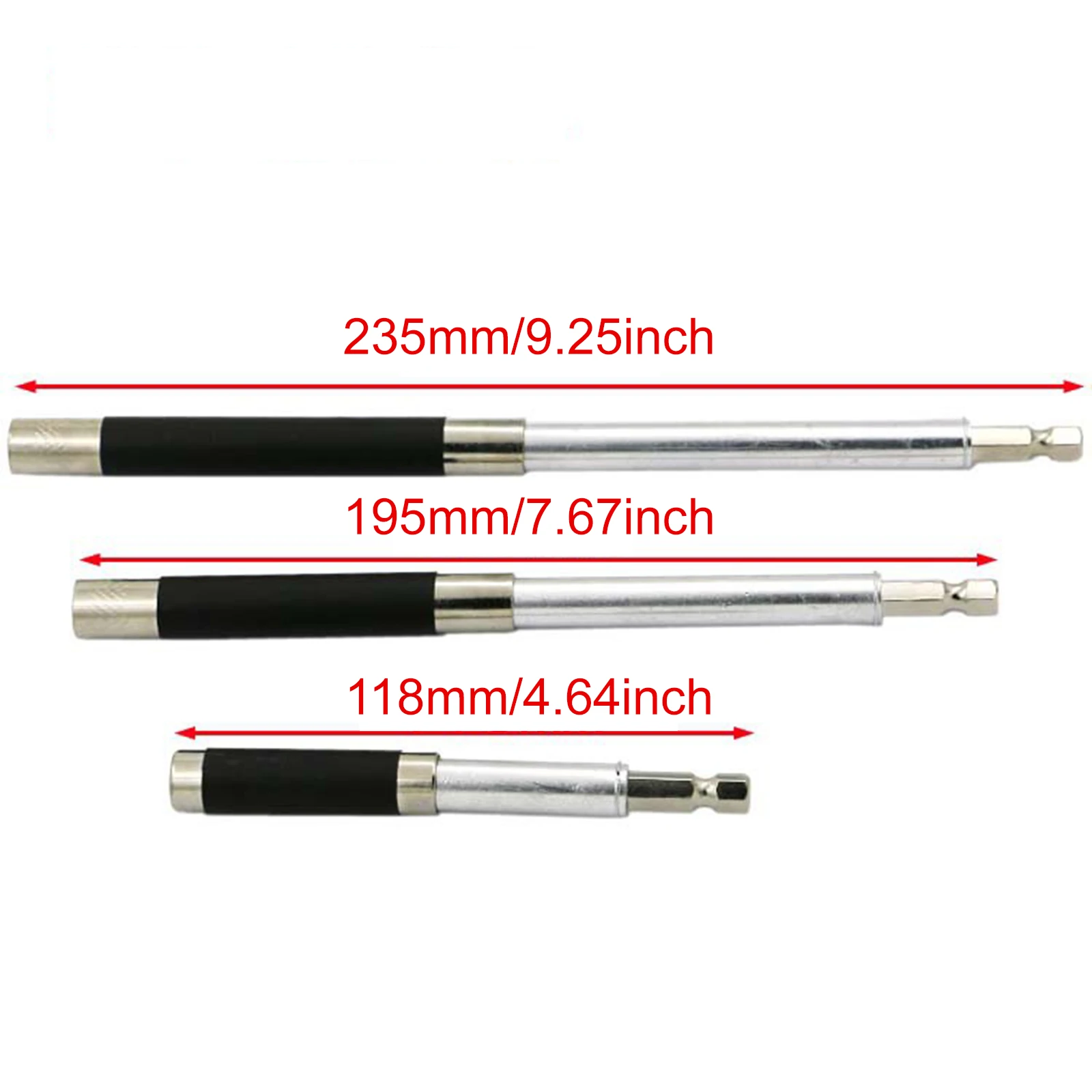 Supporto per punta per cacciavite magnetico adattatore esagonale telescopico asta di prolunga per trapano a sgancio rapido barra Batch vite per dado mandrino impilabile